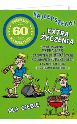 Kartka na 60 urodziny Party04