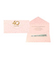 Koperta upominkowa na 40 Urodziny banknoty, vouchery, bony PCKOP53