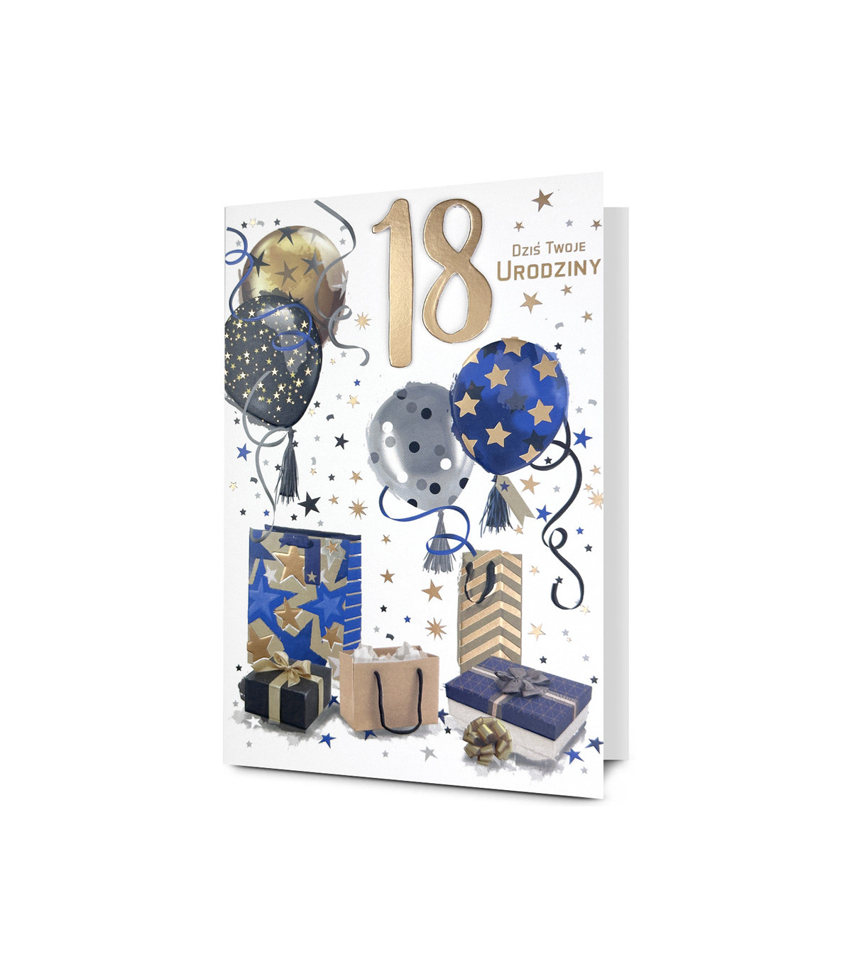 Kartka z życzeniami na 18 urodziny elegancka HM3577