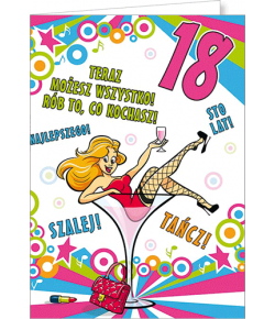 Kartka na 18-tkę Party14