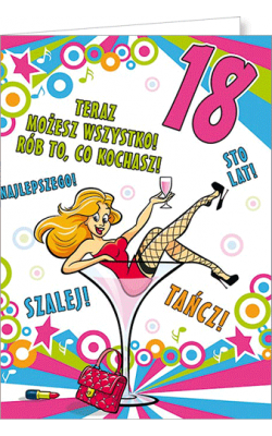 Kartka na 18-tkę Party14