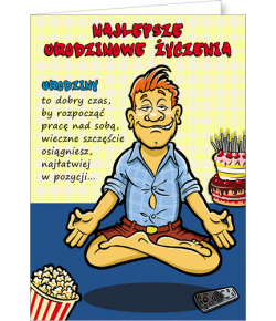 Kartka urodzinowa Comic 03