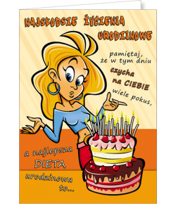 Kartka urodzinowa Comic 05