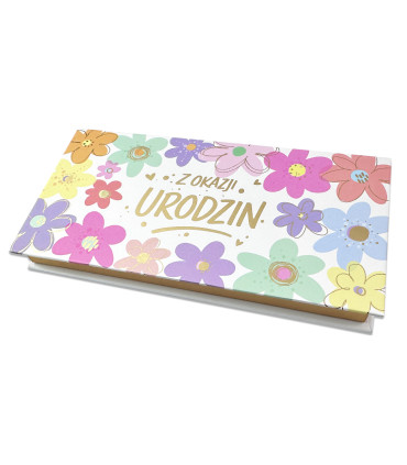 Pudełko ozdobne na prezent urodzinowy banknoty, vouchery PDBOX22