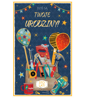 Kartka urodzinowa dla Mężczyzny majsterkowicza U176