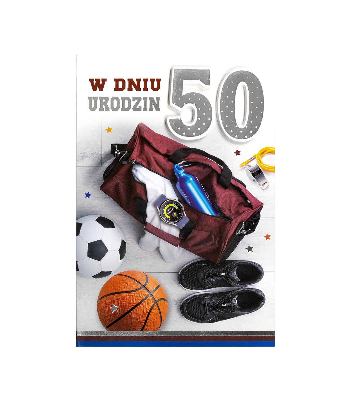 Kartka na 50 urodziny dla Faceta sportowca M1108