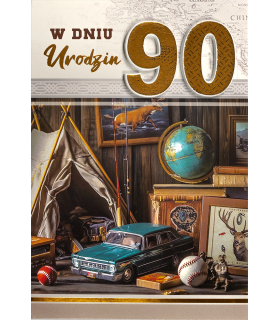 Kartka na 90 urodziny z pięknymi życzeniami M1116