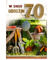 Kartka na 70 urodziny dla działkowca, ogrodnika M1112