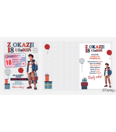 Kartka na 18 urodziny z dowodem dla Chłopaka Party30