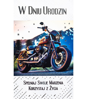 Kartka Urodzinowa dla motocyklisty A1013B