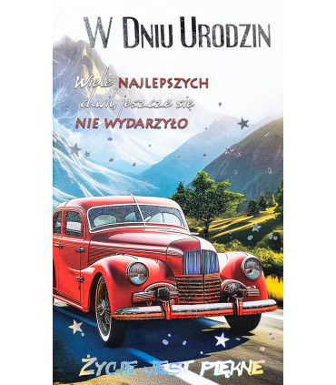 Kartka na urodziny z super życzeniami A1046B