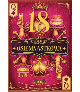 Kartka z okazji 18 urodzin dla Królowej DK1472
