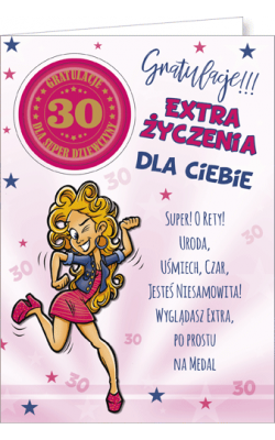 Kartka na 30 urodziny Party08