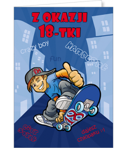 kartka na 18 urodziny Young 07