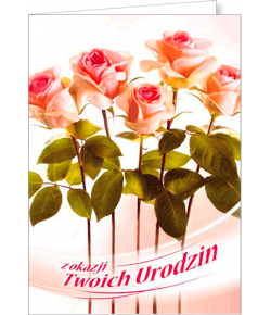 Kartki urodzinowe z życzeniami FF 1214