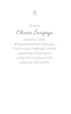 Pamiątka Chrztu CHP 08