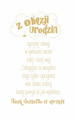 Kartka urodzinowa dla Chłopaka U80