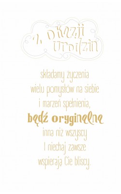 Kartka urodzinowa U81