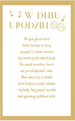 Kartka urodzinowa U61