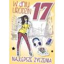 Kartka na 17 urodziny GM499