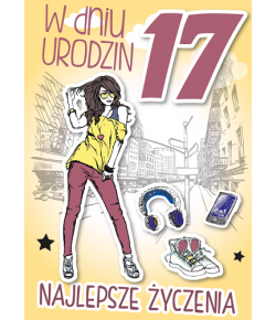 Kartka na 17 urodziny GM499