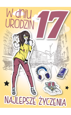 Kartka na 17 urodziny GM499