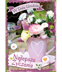 Kartka urodzinowa z życzeniami GM574