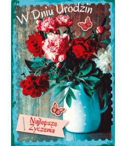 Kartka urodzinowa z życzeniami GM575