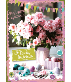 Kartka na imieniny z życzeniami GM578