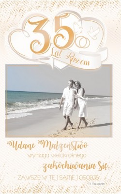 Kartka n 35 Rocznicę ślubu RS5