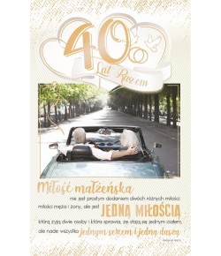 Pamiątka na 40 Rocznicę ślubu RS6