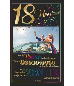 Kartka na 18-tkę pomysłowa U65