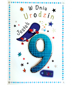 Kartka na 9 urodziny M 524