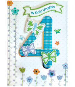 Kartka na 4 latka M 515