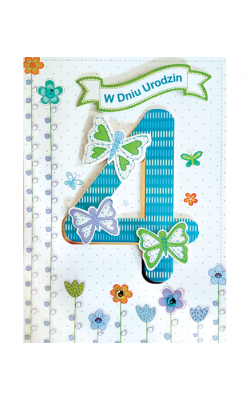 Kartka na 4 latka M 515