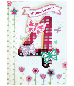 Kartka na 4 latka M 514