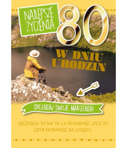Kartka na 80-te urodziny GM 658