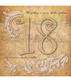 Kartka na 18-tkę składana P23 32