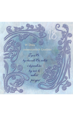 Kartka na 18-tkę z kopertą P23 37