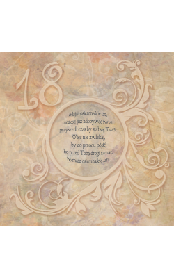 Kartka na 18-tkę z życzeniami P23 35