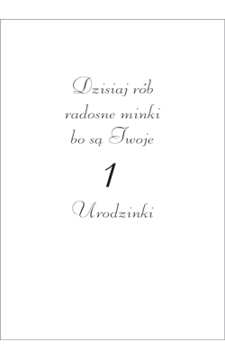 Kartka na Roczek RO 2