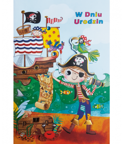 Kartka urodzinowa z piratem M 578