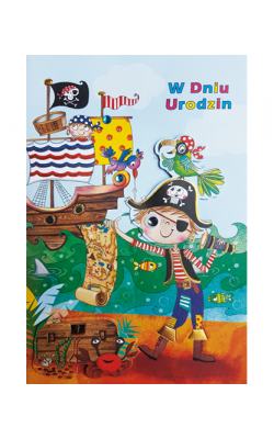 Kartka urodzinowa z piratem M 578