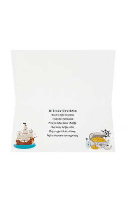 Kartka na urodziny dla Pirata EZ88