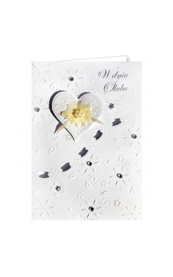 Elegancka kartka na ślub M8 097