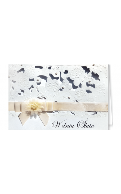 Luksusowa Kartka na ślub M8 096