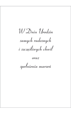 Kartka na urodziny KZ17