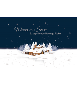 Pejzaż zimowy kartka bez życzeń GD-BT 52