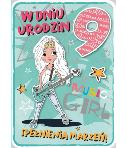 Kartka na 9 urodziny dla dziewczyny GM 698