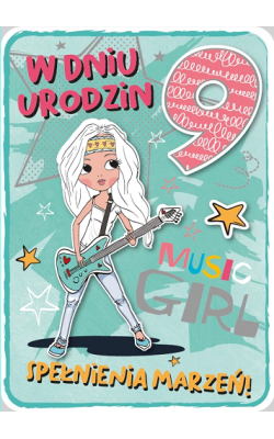 Kartka na 9 urodziny dla dziewczyny GM 698